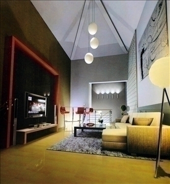 living room266 3d model max 93506