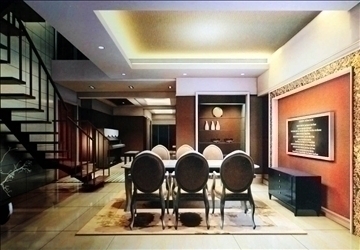 living room276 3d model max 93526