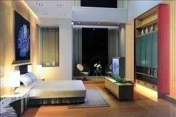 living room285 3d model max 93544
