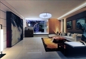 living room292 3d model max 93558