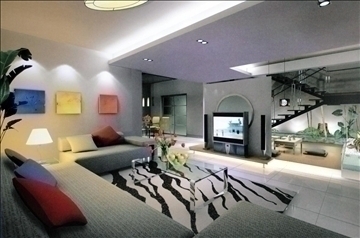 living room311 3d model 3ds max 93630