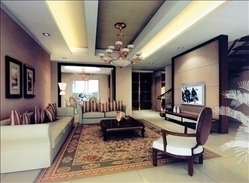 living room324 3d model 3ds max 93616