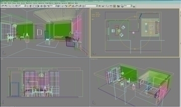 living room334 3d model 3ds max 93657