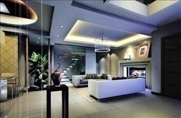 living room360 3d model 3ds max 94187