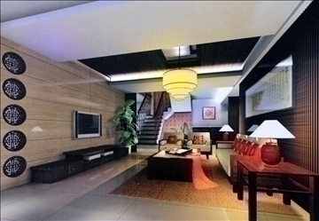 living room369 3d model 3ds max 93688