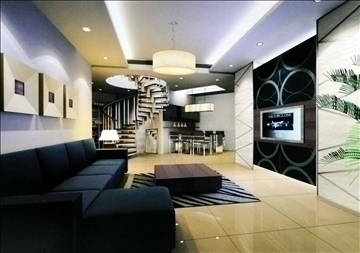 living room374 3d model 3ds max 93718