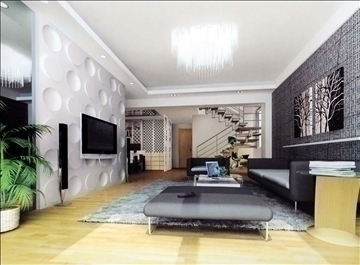 living room377 3d model 3ds max 93724