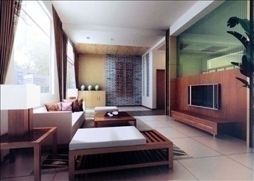 living room388 3d model 3ds max 93746