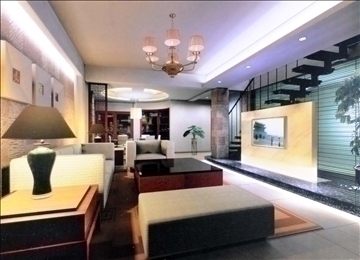 living room390 3d model 3ds max 93750