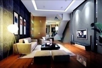living room427 3d model 3ds max 93824