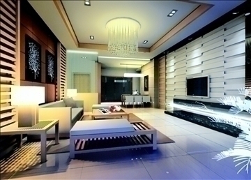 living room467 3d model max 93904