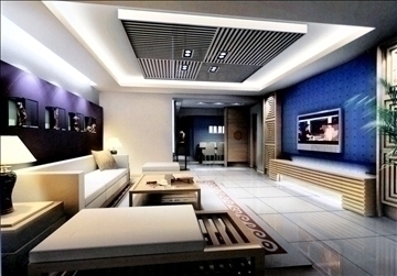 living room488 3d model max 93933