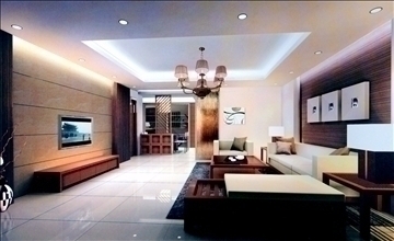 living room492 3d model max 93957