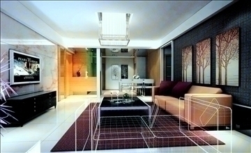 living room493 3d model max 93959