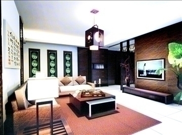 living room494 3d model max 93961