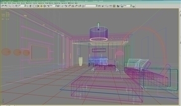 living room495 3d model max 93964