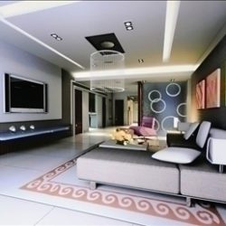 living room508 3d model max 93952