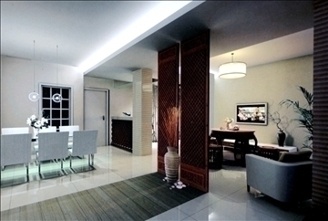 living room525 3d model 3ds max 95022