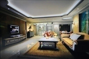 living room531 3d model 3ds max 95034
