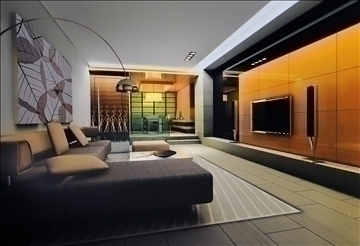 living room537 3d model 3ds max 95045