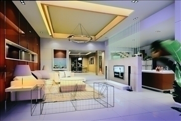 living room544 3d model 3ds max 95059