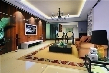 living room545 3d model 3ds max 95061