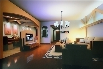 living room547 3d model 3ds max 95065
