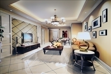 living room549 3d model 3ds max 95069