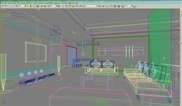 living room567 3d model 3ds max 95100