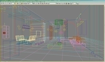living room579 3d model 3ds max 95123