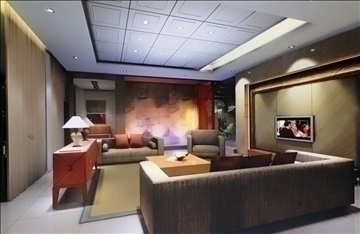 living room587 3d model 3ds max 95138