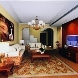 living room593 3d model 3ds max 95149