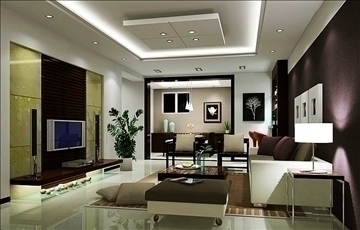 living room606 3d model 3ds max 95175
