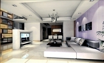living room618 3d model 3ds max 95198