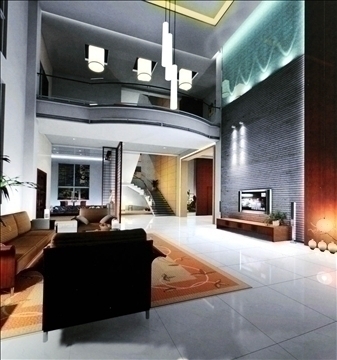 living room631 3d model 3ds max 95223