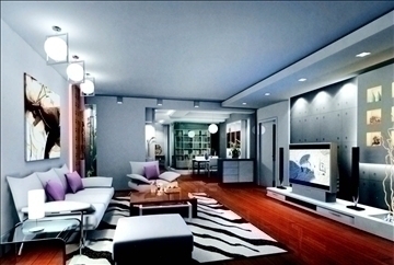 living room633 3d model 3ds max 95227