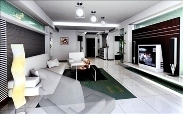 living room636 3d model 3ds max 95233