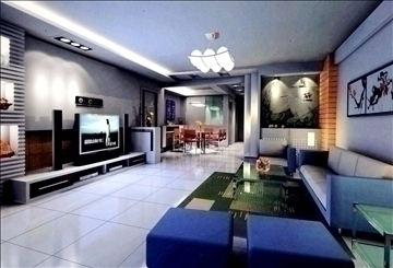 living room643 3d model 3ds max 95250