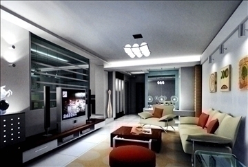 living room647 3d model 3ds max 95258