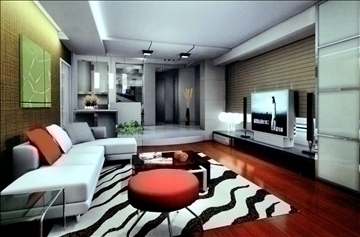 living room653 3d model 3ds max 95305
