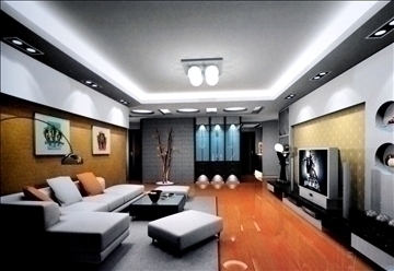 living room654 3d model 3ds max 95307