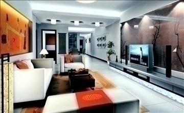 living room658 3d model 3ds max 95315