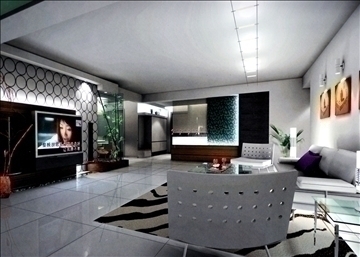 living room661 3d model 3ds max 95321
