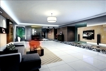 living room664 3d model 3ds max 95327