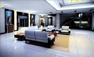 living room666 3d model 3ds max 95331