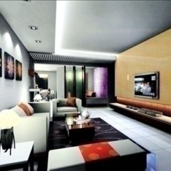 living room678 3d model 3ds max 95355