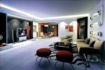 living room690 3d model 3ds max 95379
