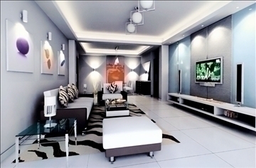living room700 3d model 3ds max 95399