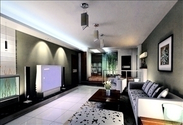 living room701 3d model 3ds max 95411