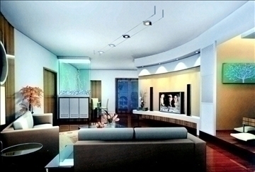 living room714 3d model 3ds max 95437